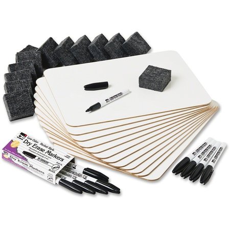 CLI Lap White Board, w/Markers/Eraser, Magnetic, 9"x12", 12/ST, BK/WE PK LEO35040